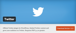 Twitter has released an official WordPress plugin.
