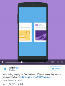 Twitter's new Highlights feature is only available on Android devices for the time being.